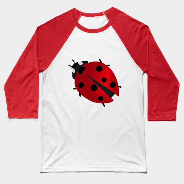 Ladybug Baseball T-Shirt by Porus